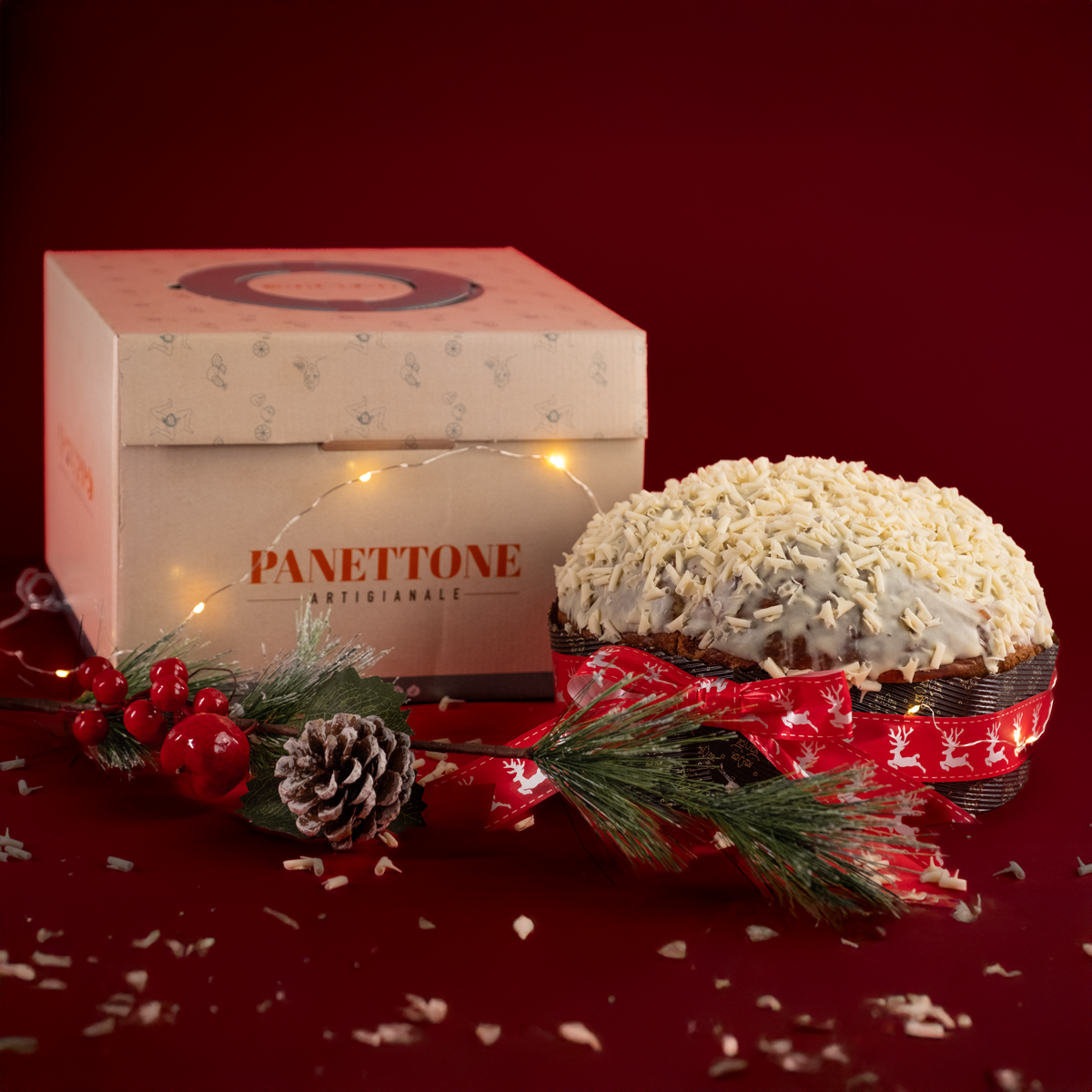 Panettone al cioccolato bianco e agrumi di Sicilia